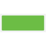 Green Blank Rigid Plastic Sign - 600 x 200mm