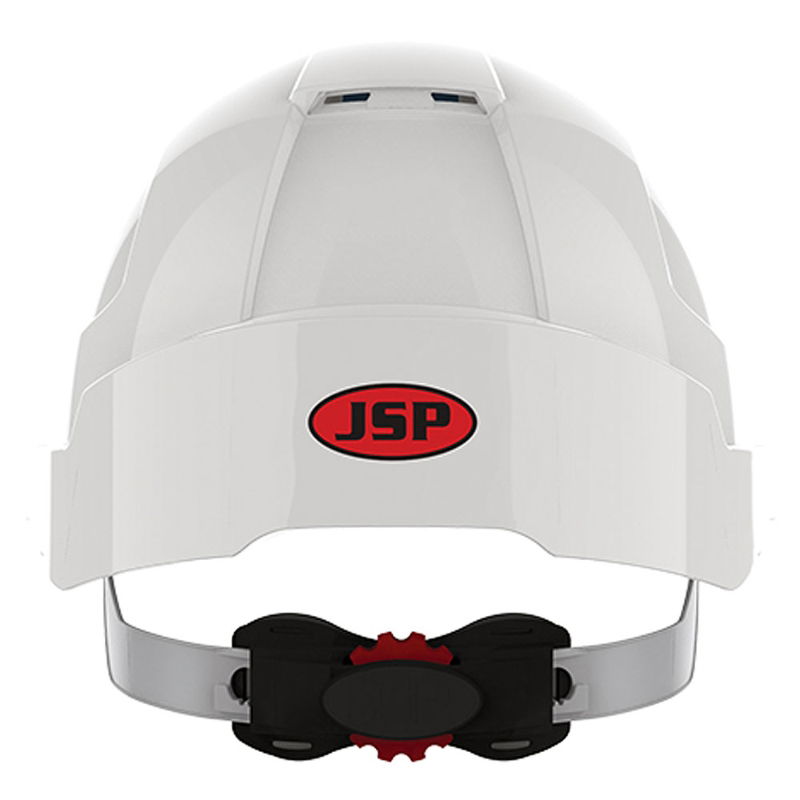 JSP EVOLite Vented Wheel Ratchet Safety Helmet - White