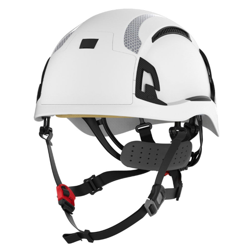 JSP EVO ALTA Dualswitch CR2 White Safety Helmet - Wheel Ratchet - Vented