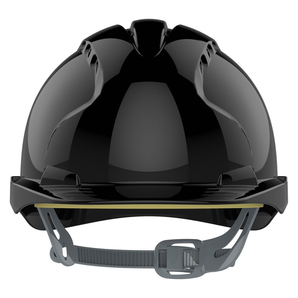 JSP EVO3 Vented Slip Ratchet Safety Helmet - Black