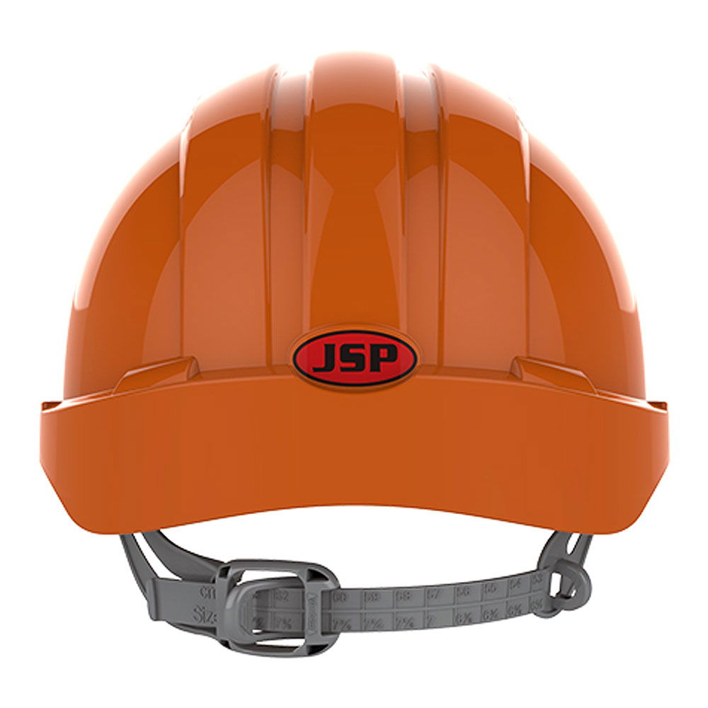 JSP EVO3 Vented Slip Ratchet Safety Helmet - Orange