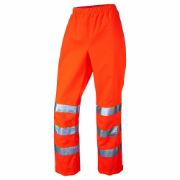 Leo Hannaford Women's Rail Waterproof Breathable Hi-Vis Orange Overtrousers