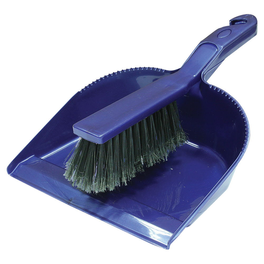 Plastic Dustpan and Brush Set