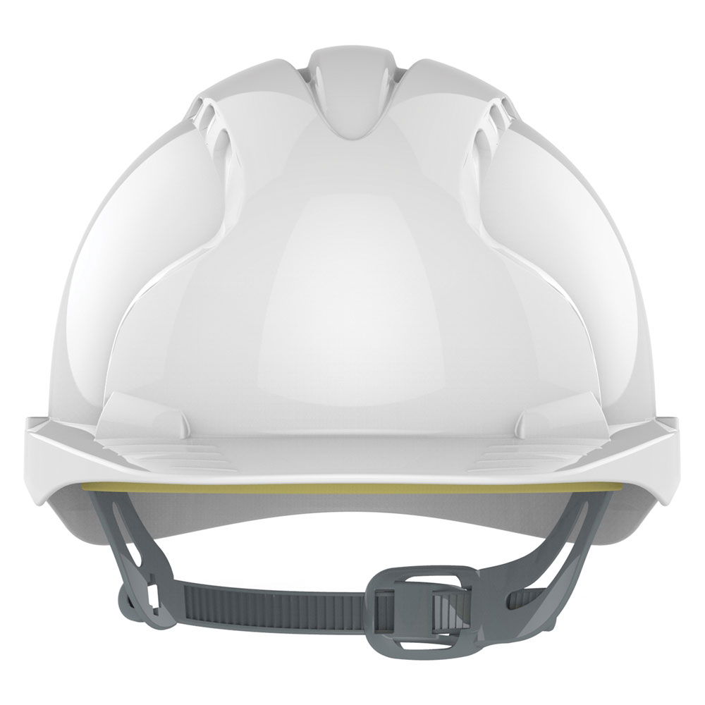 JSP EVO3 Vented Slip Ratchet Safety Helmet - White