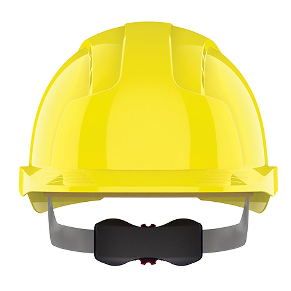 JSP EVOLite Vented Wheel Ratchet Safety Helmet - Yellow