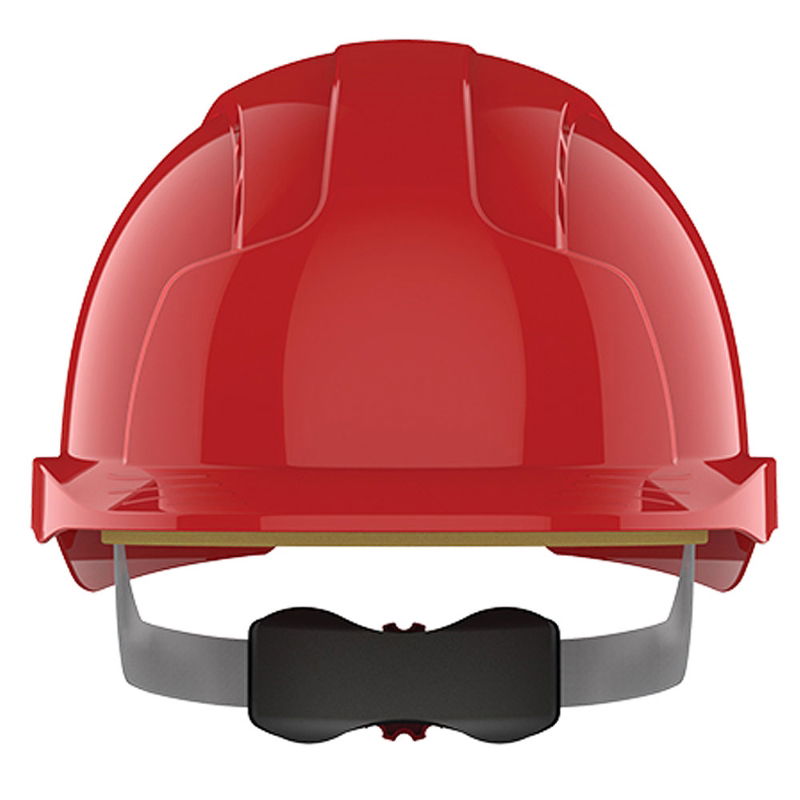 JSP EVOLite Vented Wheel Ratchet Safety Helmet - Red