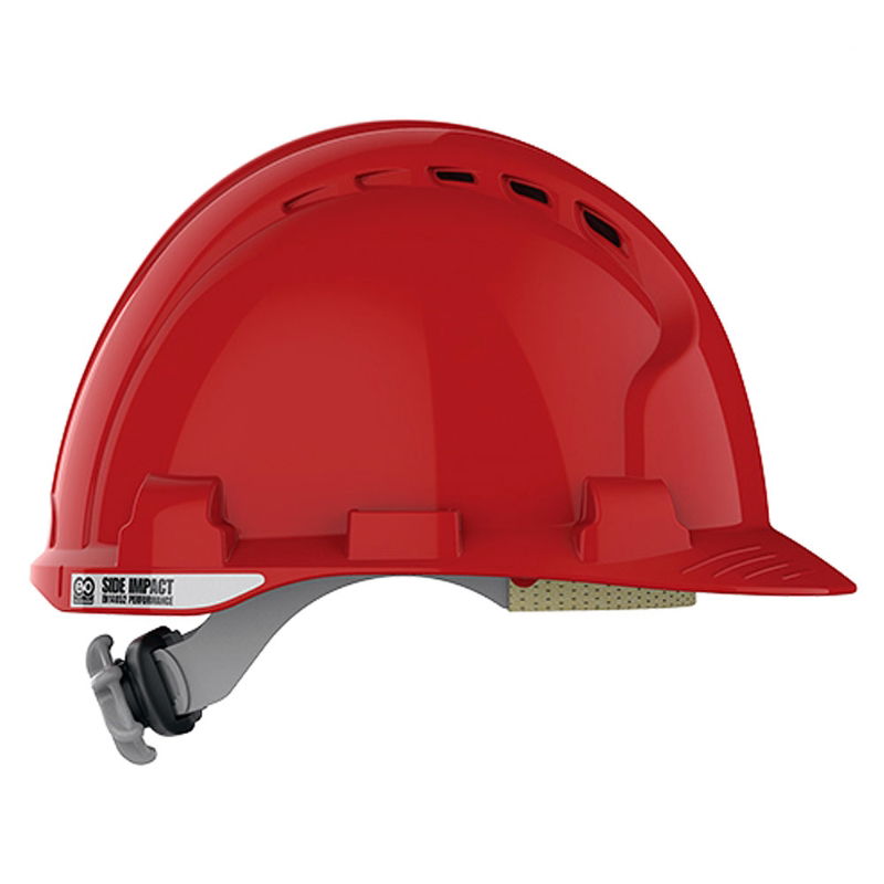 JSP EVO8 High Impact Vented Safety Helmet - Red