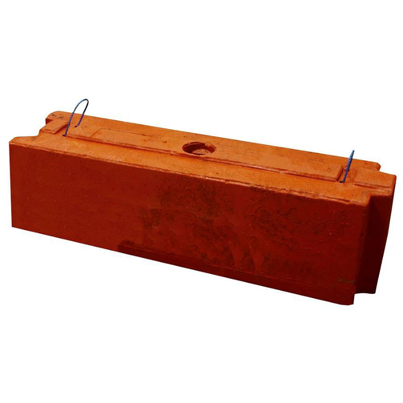 Traffic Log Red Barrier - 1000 x 300 x 300mm