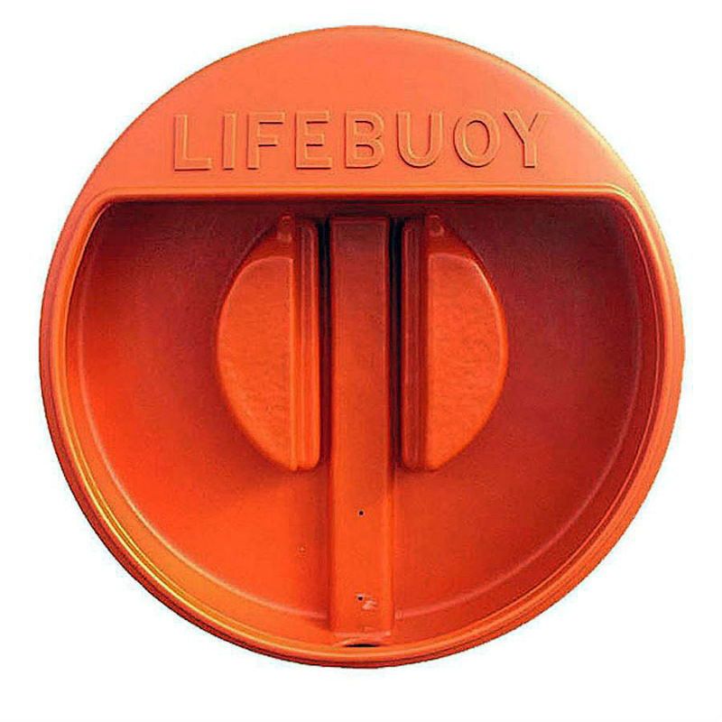 Orange Wall Mounted Lifebouy Holder - 24 inch
