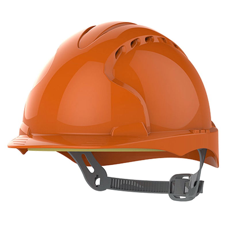 JSP EVO3 Vented Slip Ratchet Safety Helmet - Orange