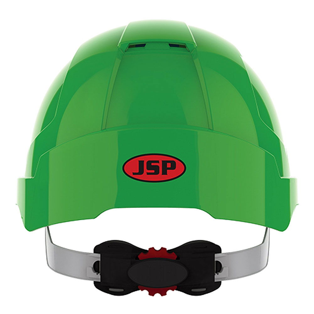 JSP EVOLite Vented Wheel Ratchet Safety Helmet - Green