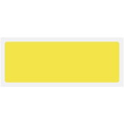 Yellow Blank Rigid Plastic Sign - 600 x 200mm