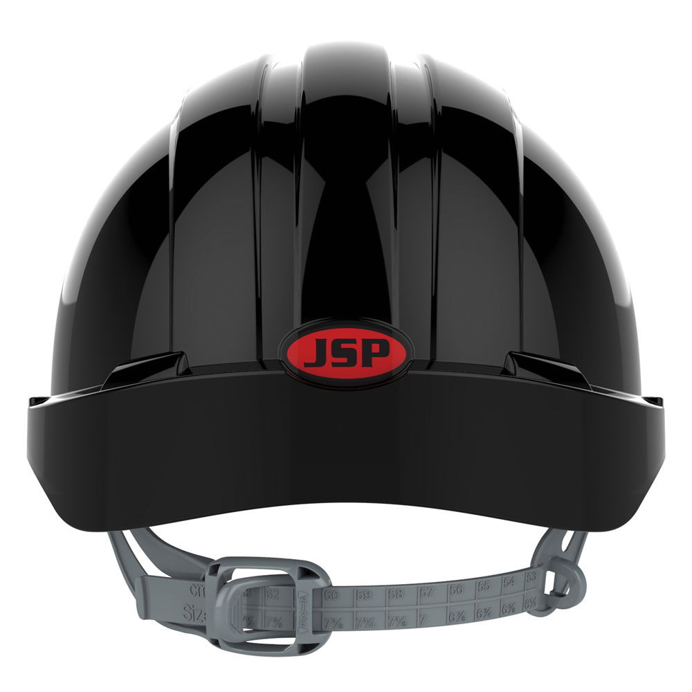 JSP EVO3 Vented Slip Ratchet Safety Helmet - Black