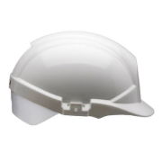 Centurion Reflex Vented White / Silver Safety Helmet - Wheel Ratchet
