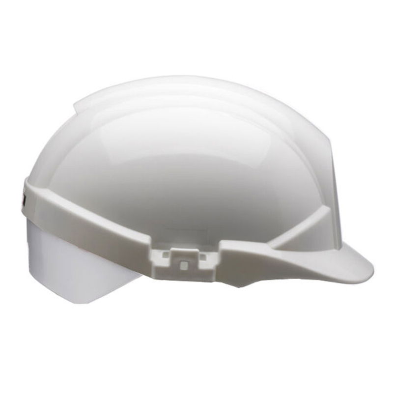 Centurion Reflex Vented White / Silver Safety Helmet - Wheel Ratchet