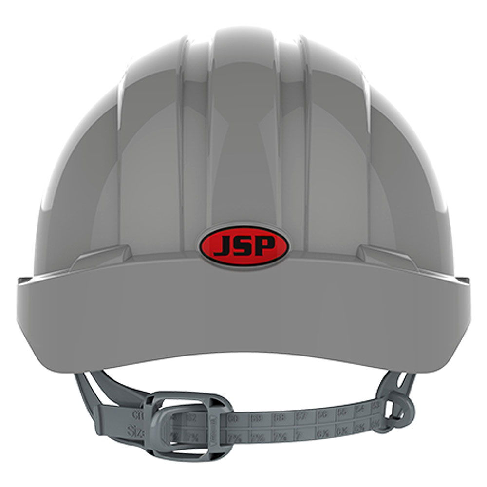 JSP EVO3 Vented Slip Ratchet Safety Helmet - Grey