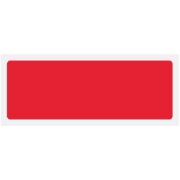 Red Blank Rigid Plastic Sign - 600 x 200mm