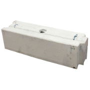 Traffic Log White Barrier - 1000 x 300 x 300mm