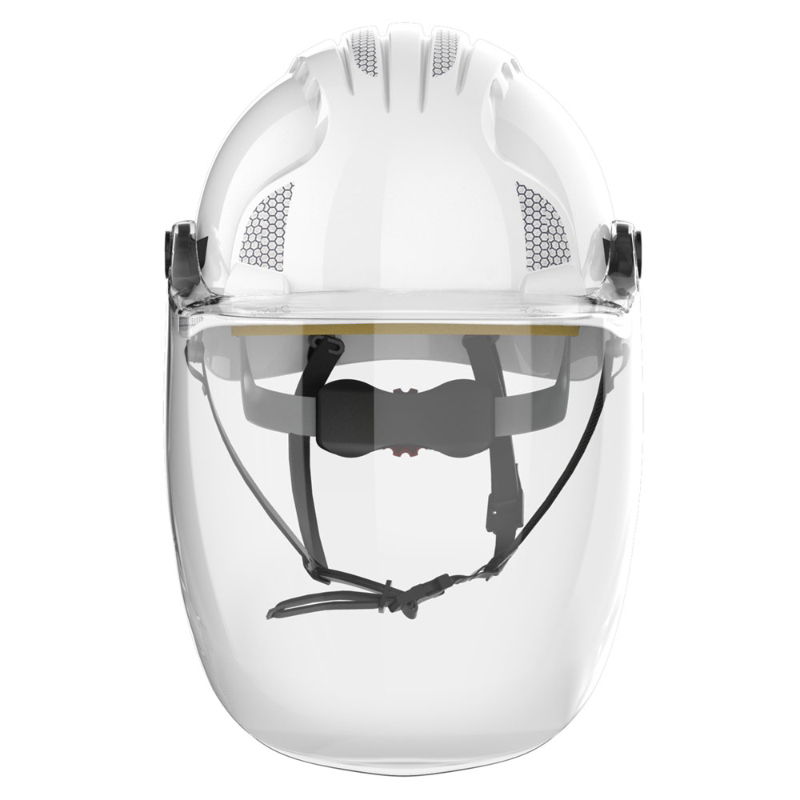 JSP EVO5 Olympus Linesman Safety Helmet with EVOGuard C5-MAX Visor - White