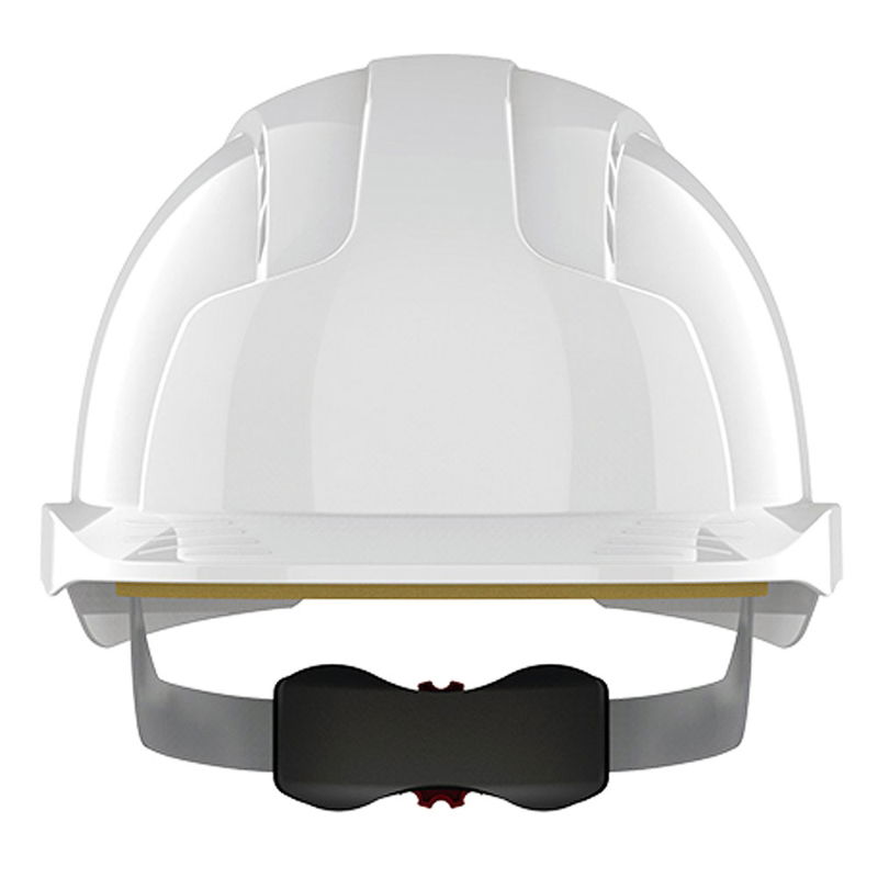 JSP EVOLite Vented Wheel Ratchet Safety Helmet - White