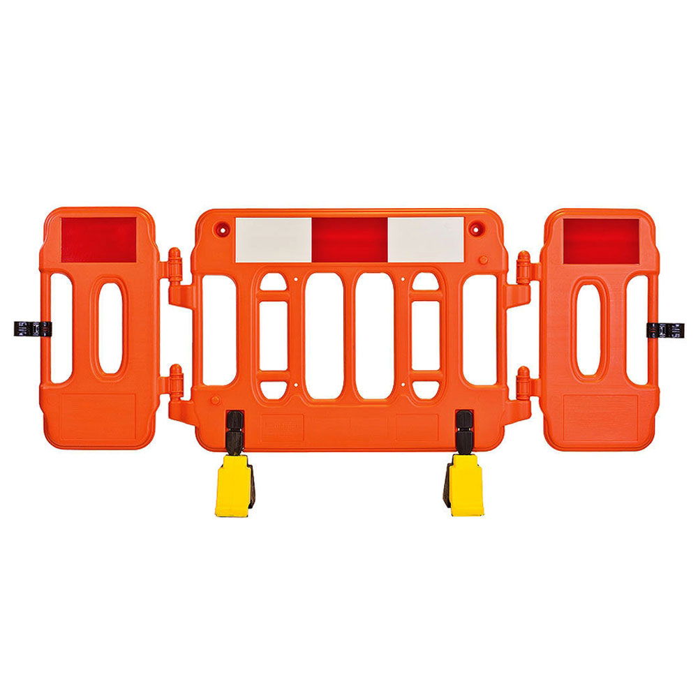 Mergon Folding Barrier with Anti-Trip Feet - 2m